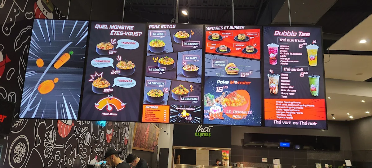 Menu, Poke Monster (Salaberry)