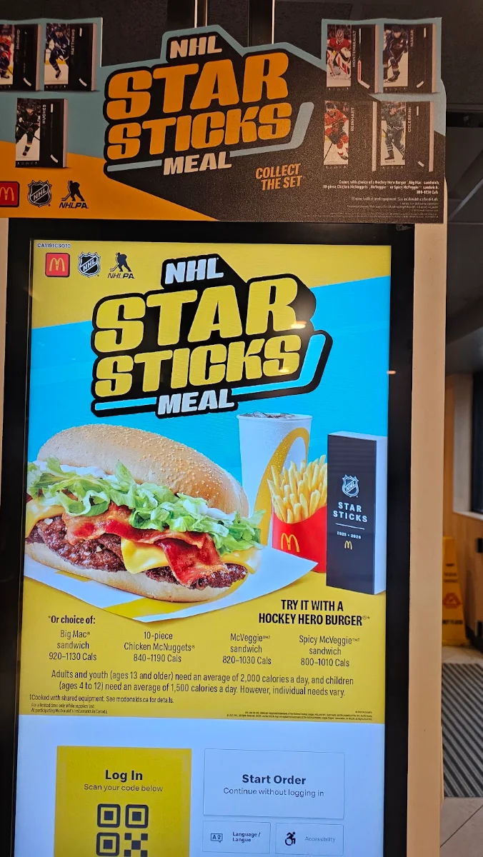 Menu, McDonald's
