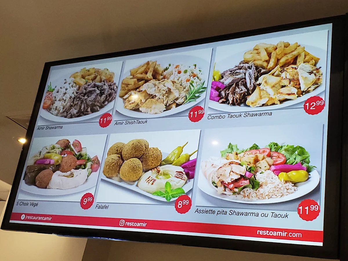 Menu, Amir