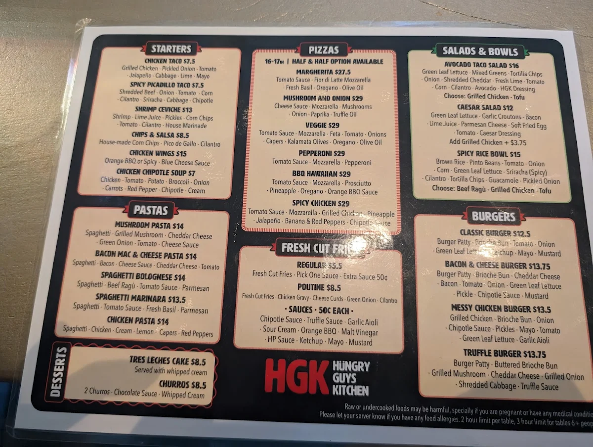 Menu, Rikoko by Hungry Guys Kitchen