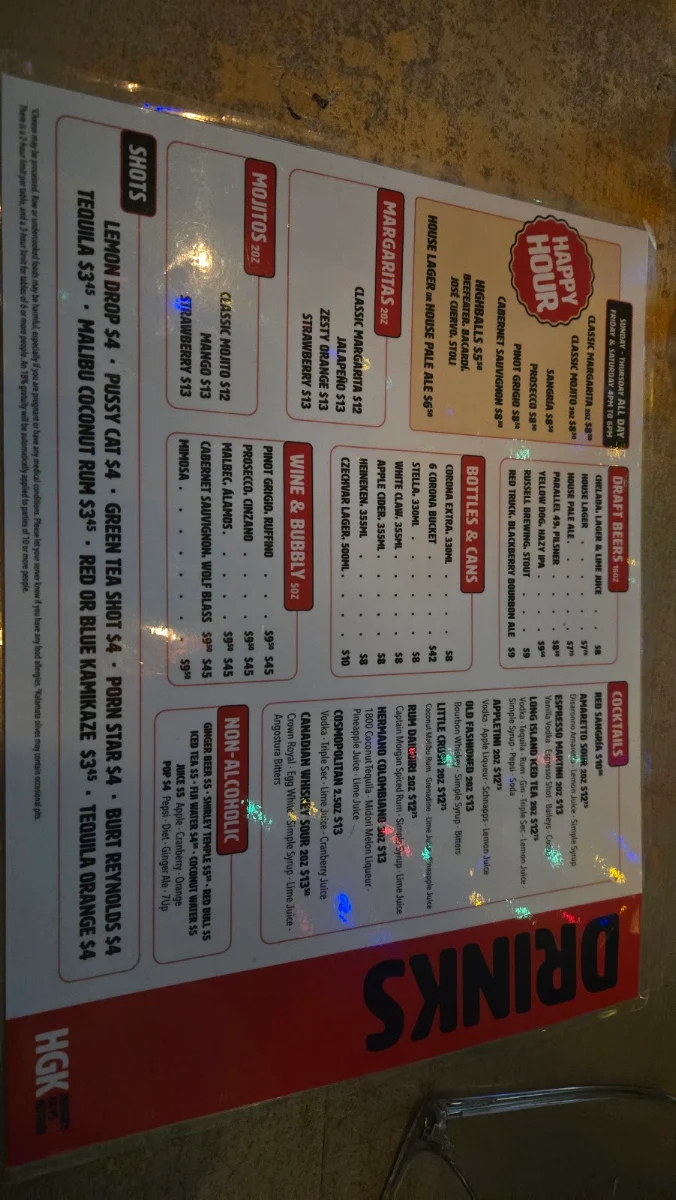 Menu, Rikoko by Hungry Guys Kitchen