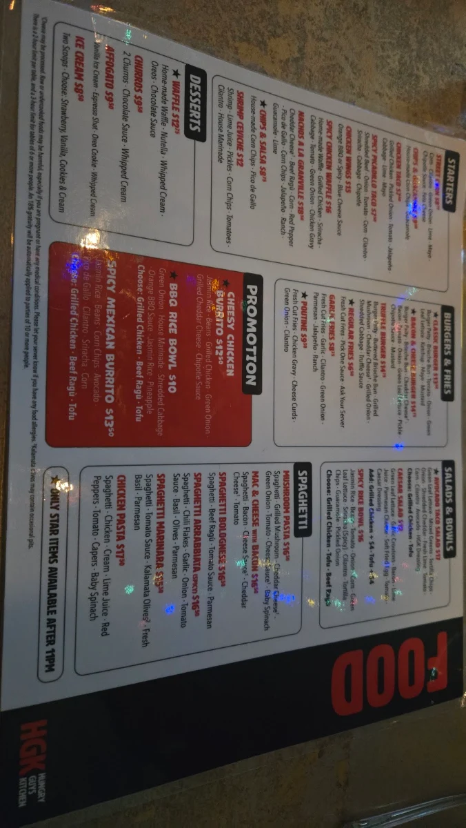Menu, Rikoko by Hungry Guys Kitchen