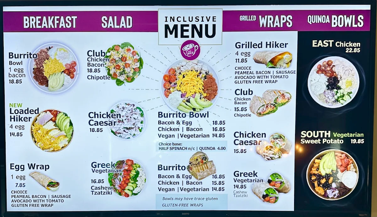 Menu, Slice Of Muskoka