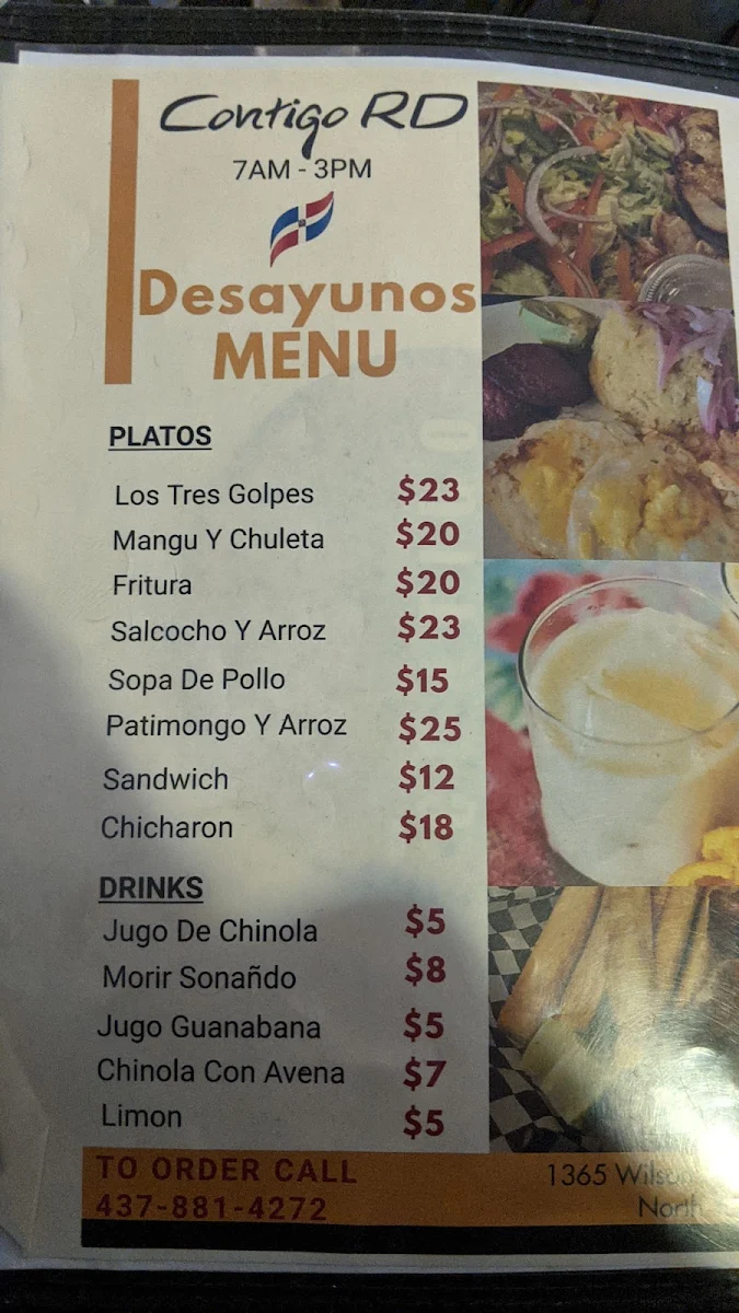Menu, Contigo