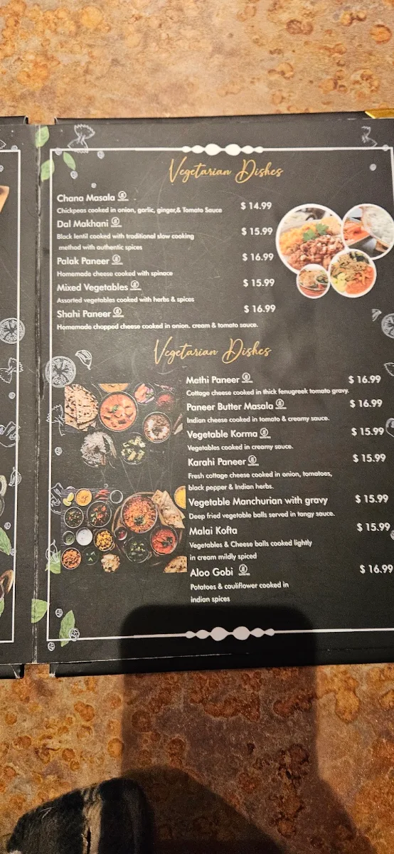 Menu, Lakeview Tandoori Bistro