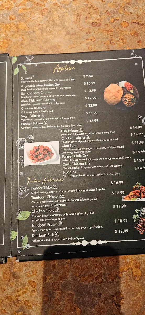 Menu, Lakeview Tandoori Bistro
