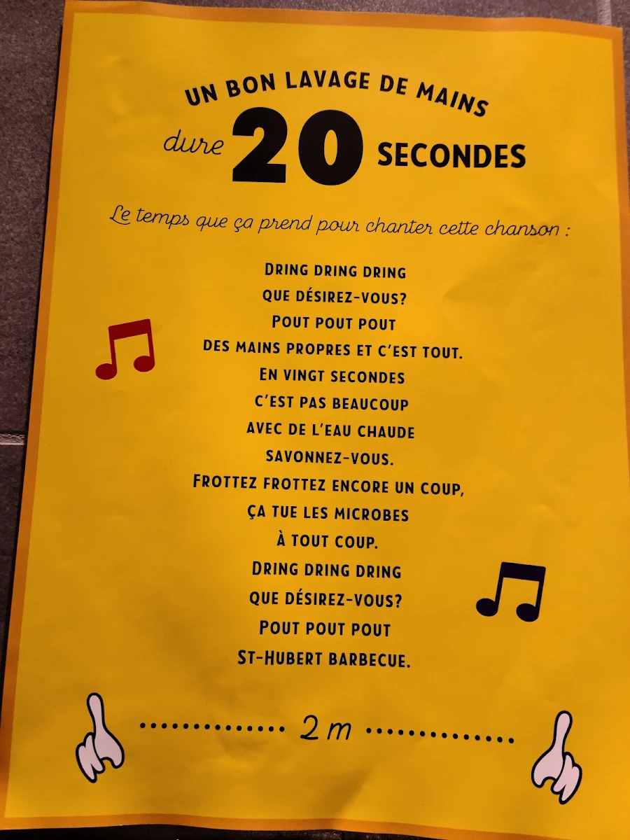 Menu, St-Hubert Express