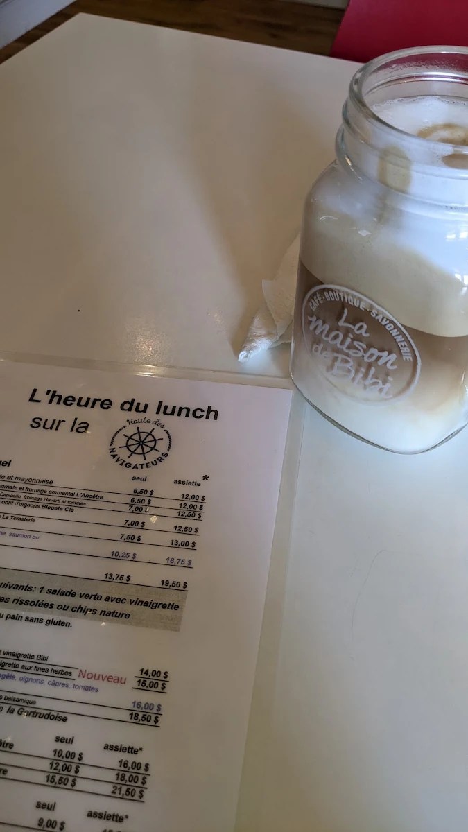 Menu, La Maison de Bibi - restaurant