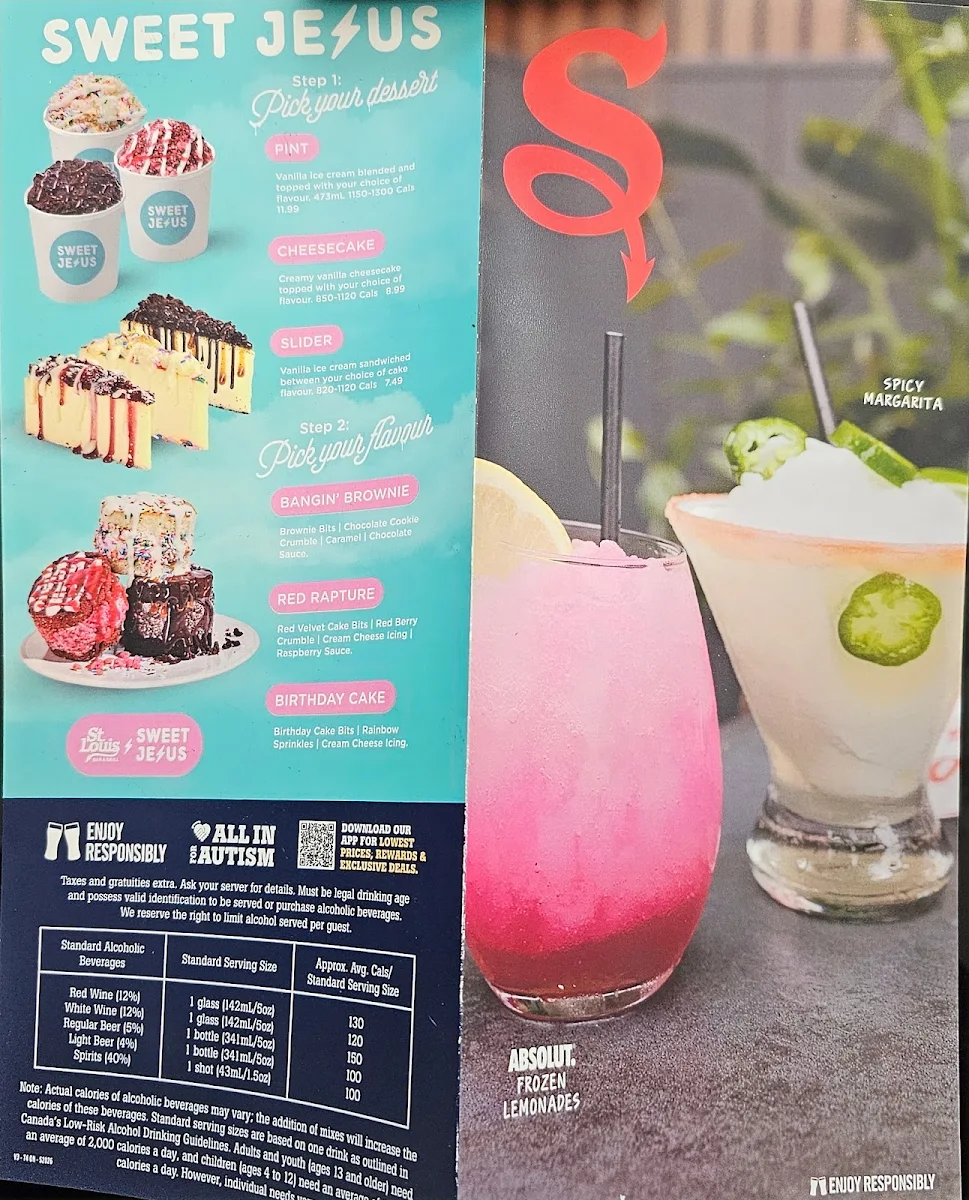 Menu, St. Louis Bar & Grill