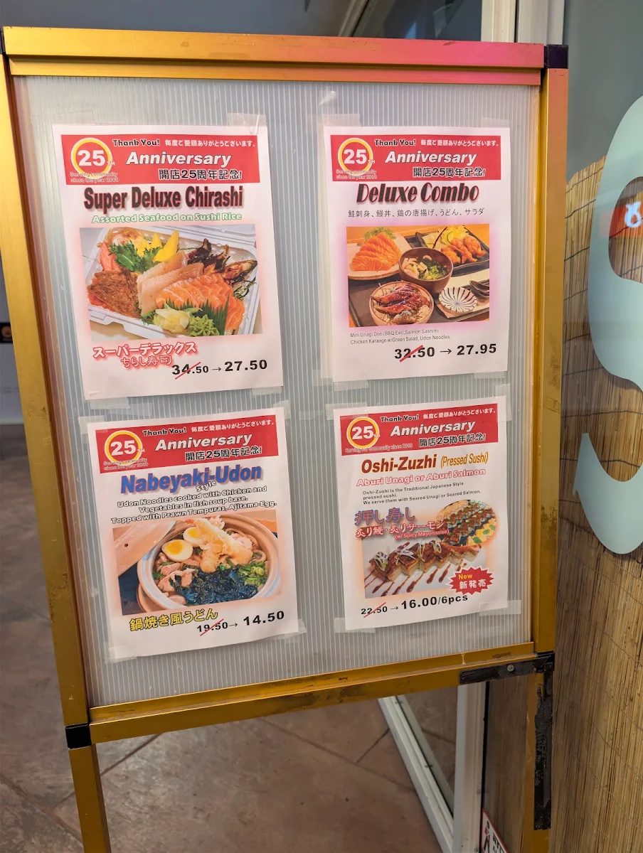 Menu, Fukuroku Sushi Express