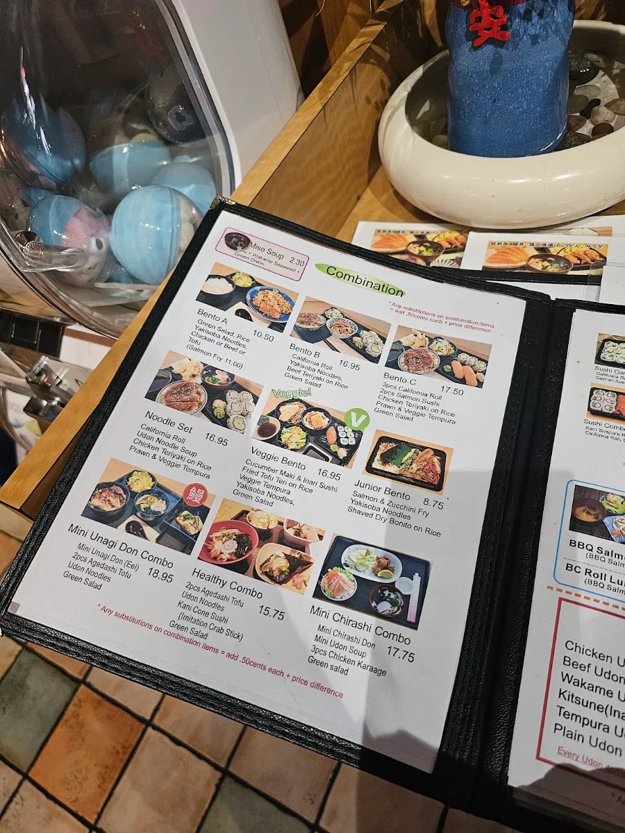 Menu, Fukuroku Sushi Express