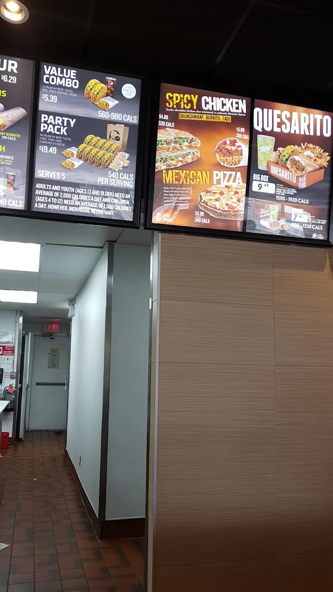 Menu, Taco Bell