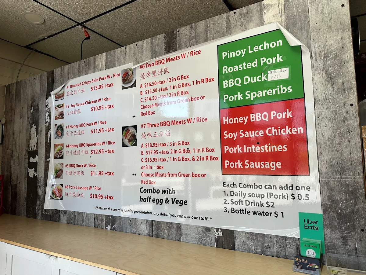 Menu, BBQ King Delight