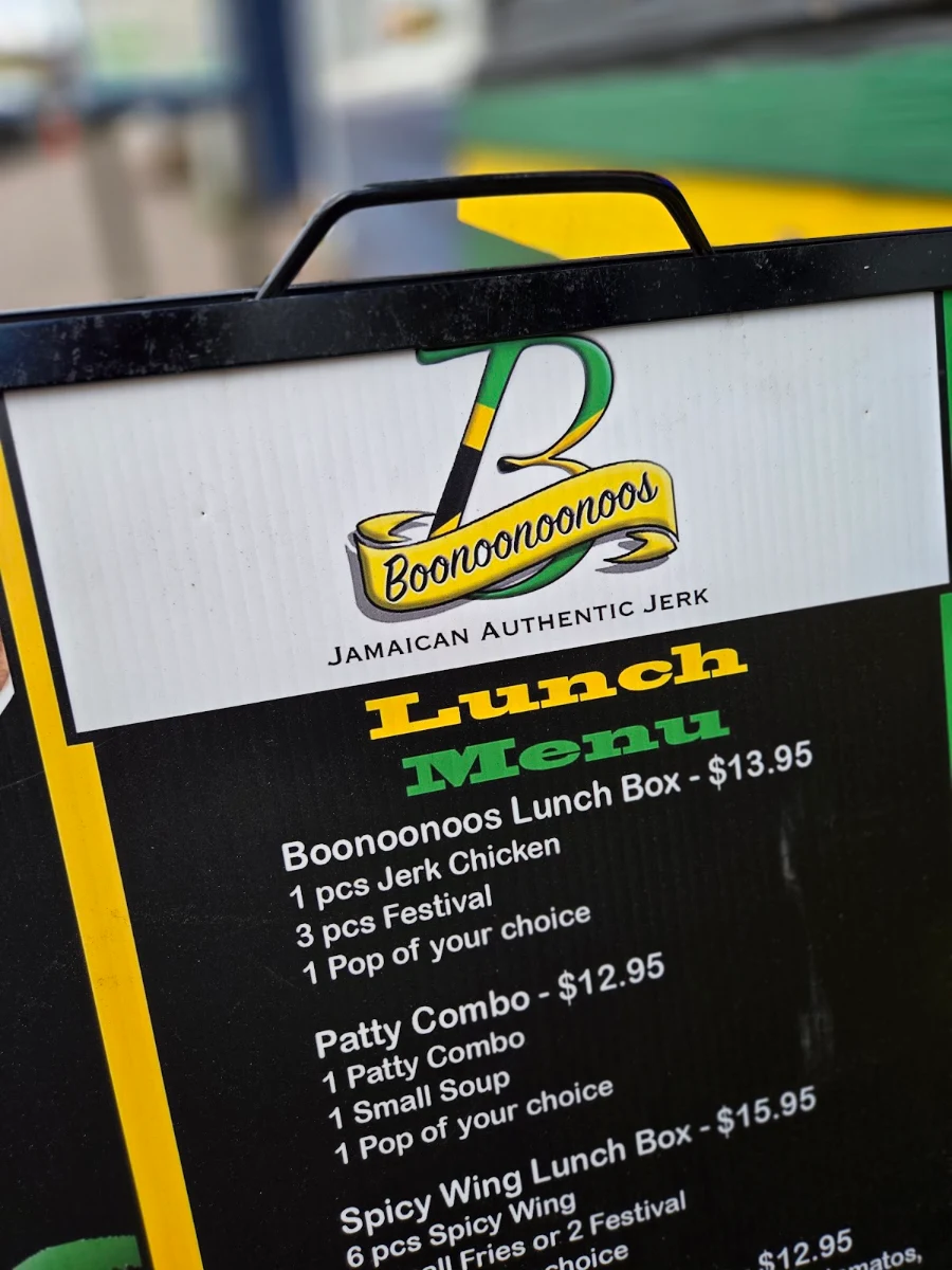 Menu, Boonoonoonoos