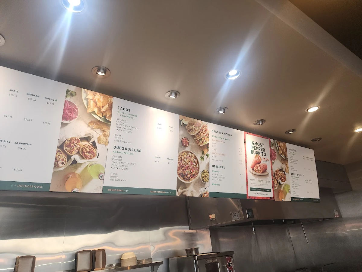 Menu, Mucho Burrito Fresh Mexican Grill
