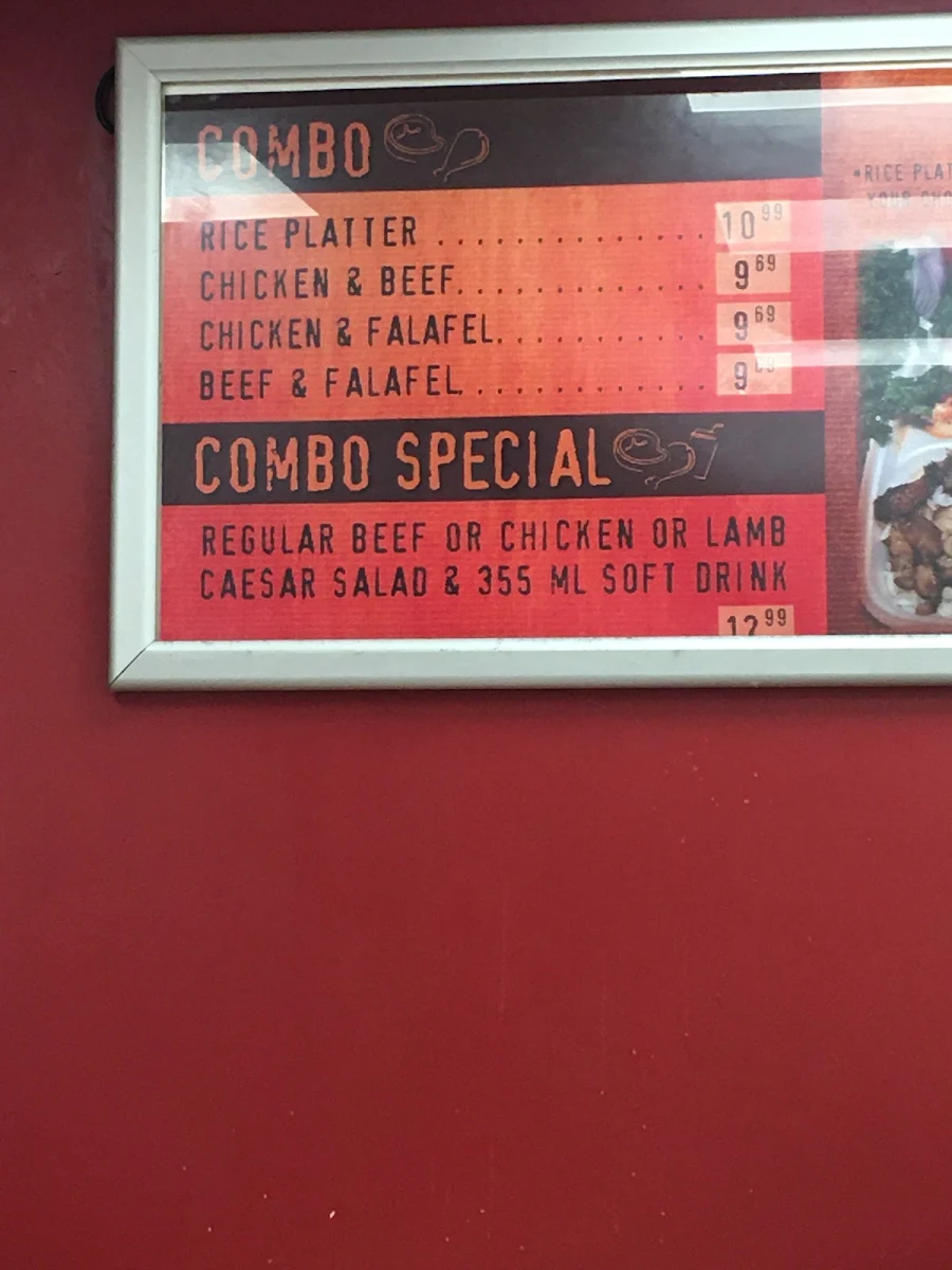 Menu, Donair Affair