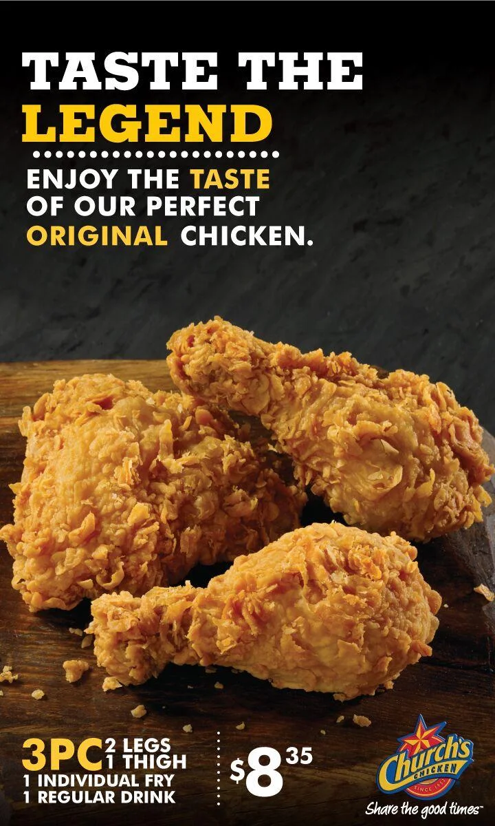 Menu, Church's Chicken
