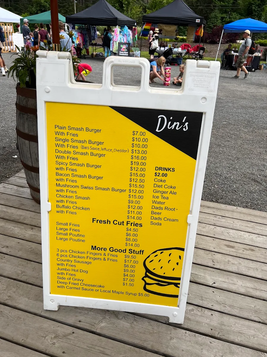 Menu, Din's Fresh Cut Fries