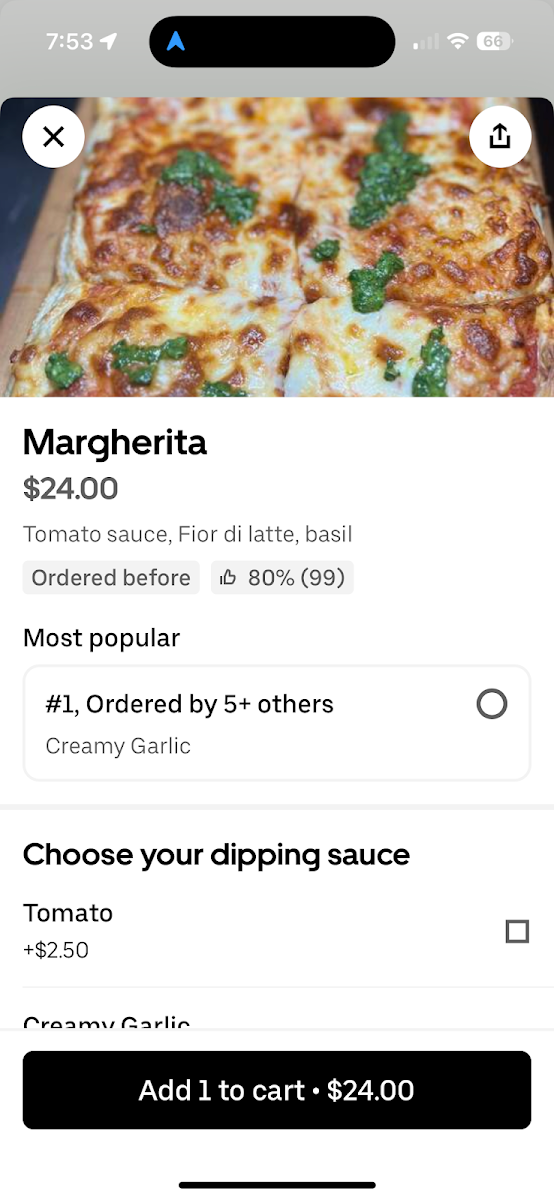 Menu, Buca Di Bacco
