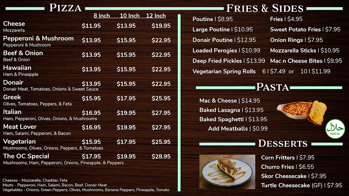 Menu, Off Campus