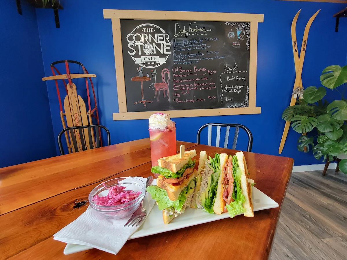 Menu, The Cornerstone Cafe