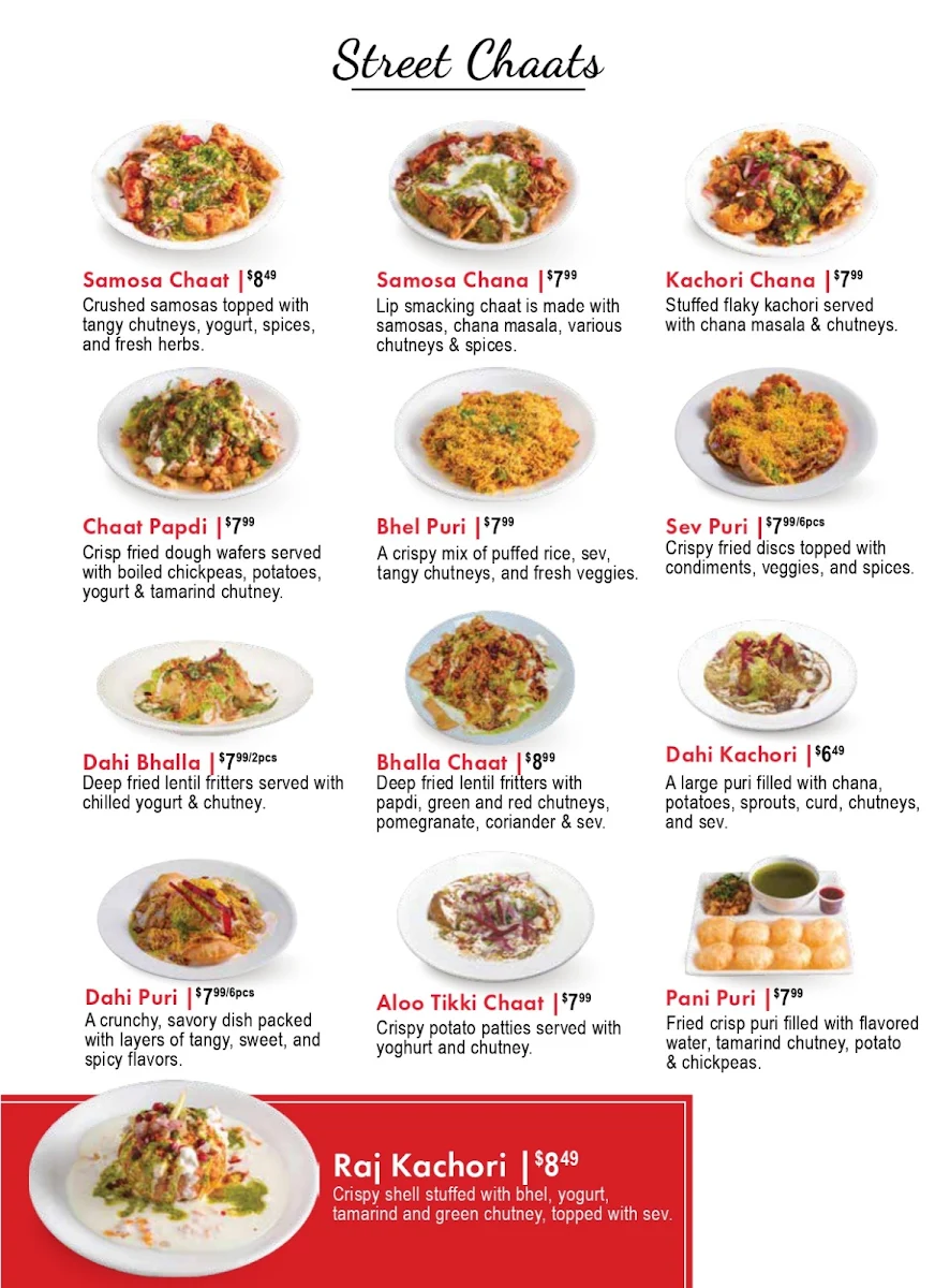 Menu, MotiMahal Restaurant - Mississauga