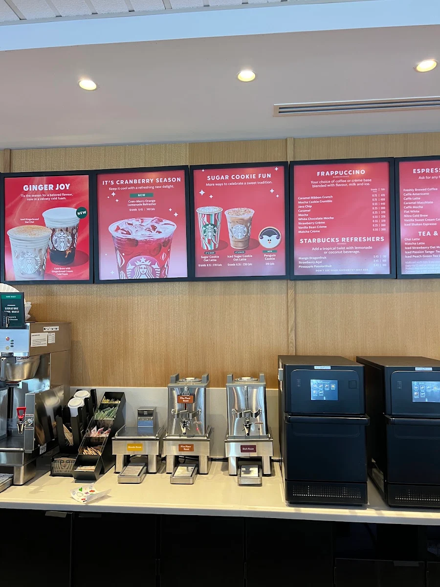 Menu, Starbucks Coffee Company