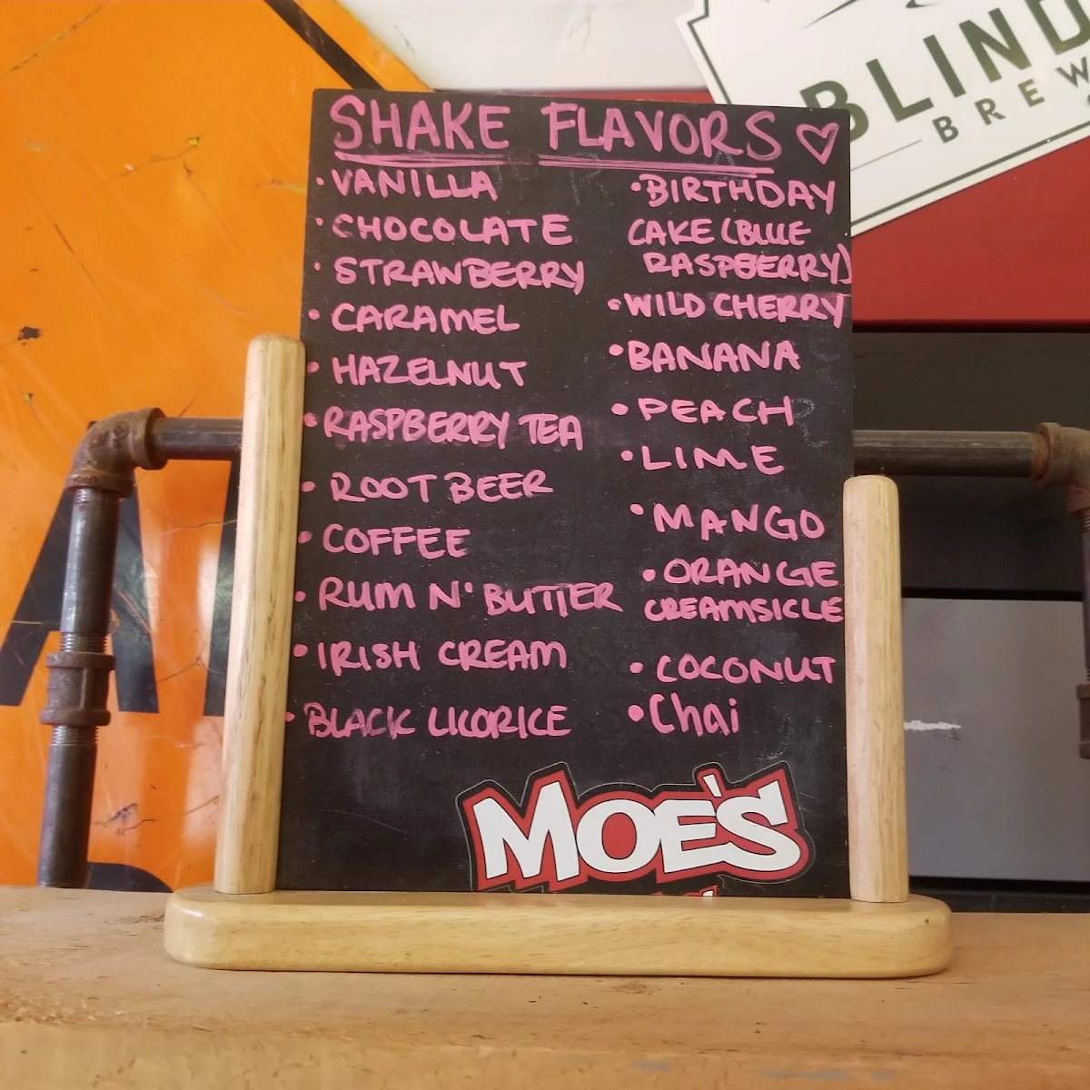 Menu, Moe's Pizza Co.