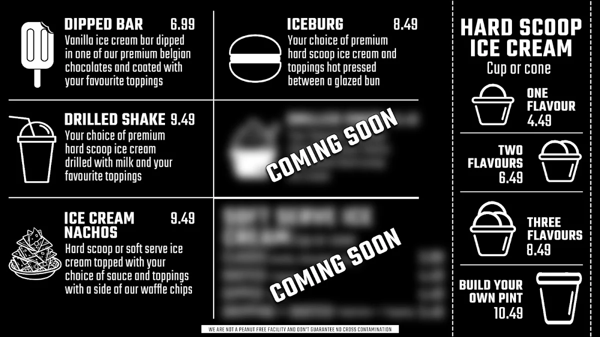 Menu, Salt & Sugar Dessert Bar