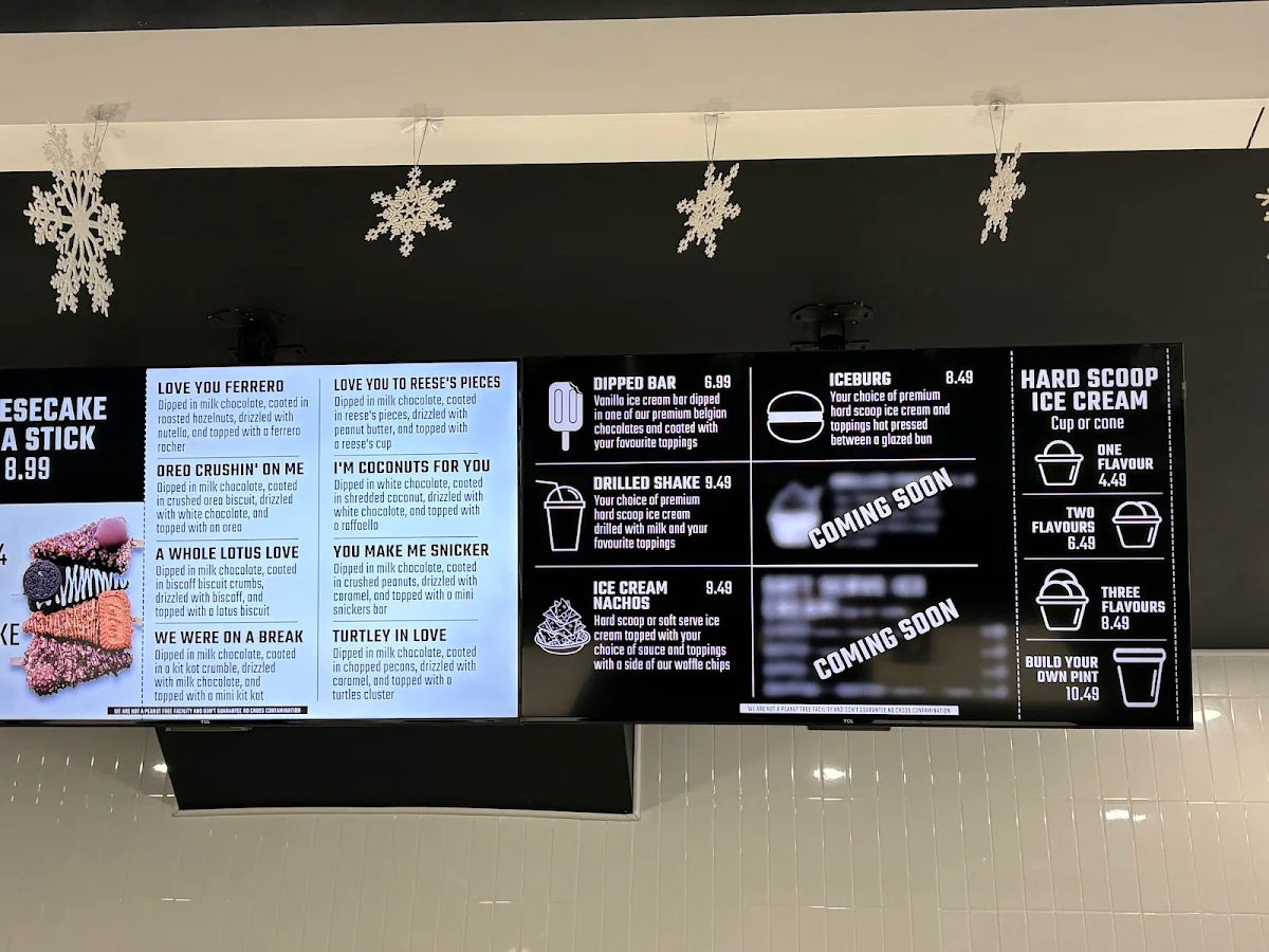 Menu, Salt & Sugar Dessert Bar