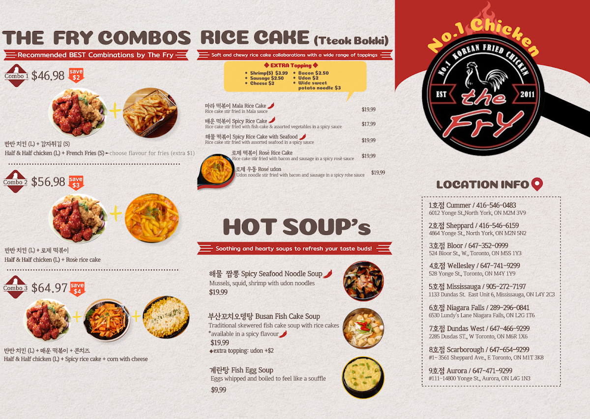 Menu, The Fry