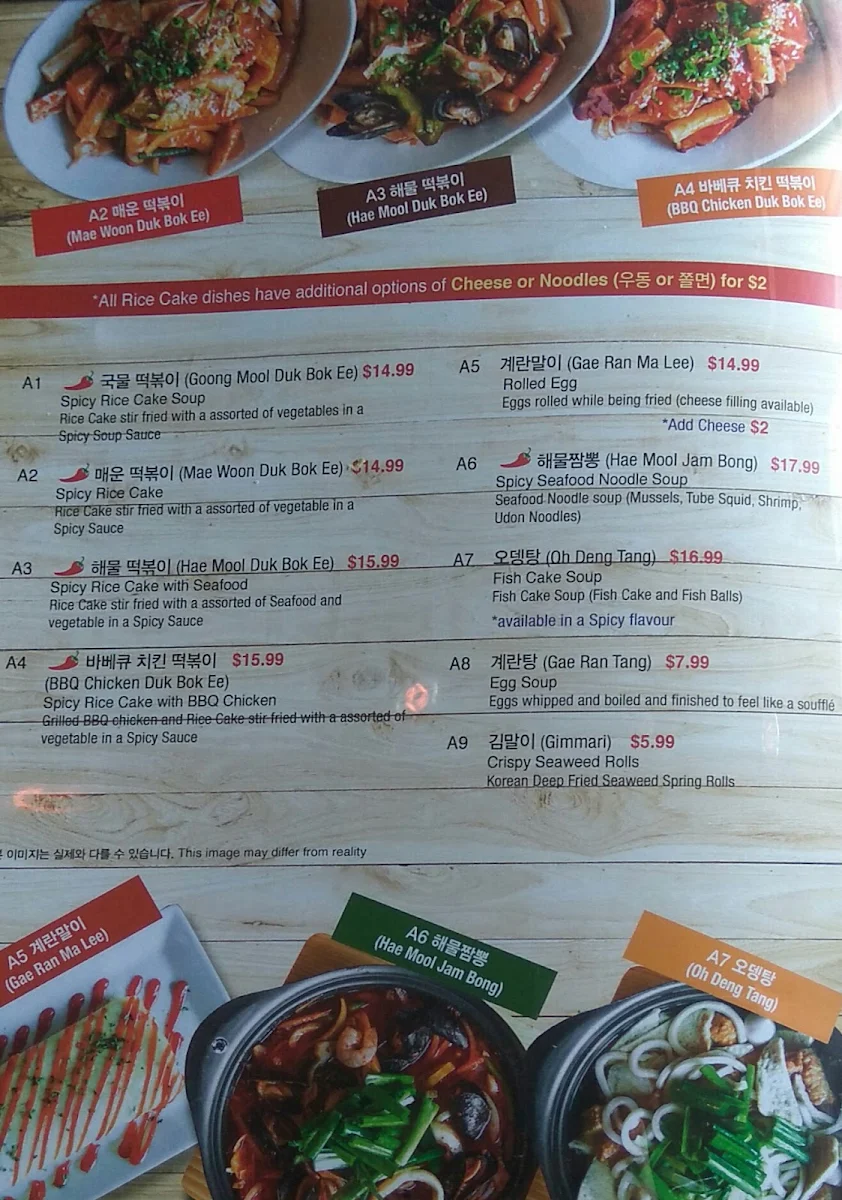 Menu, The Fry