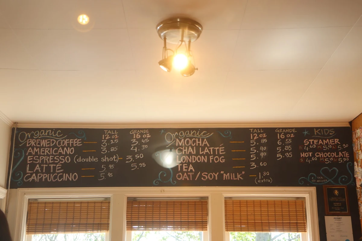 Menu, The Ground Gallery and Coffee House