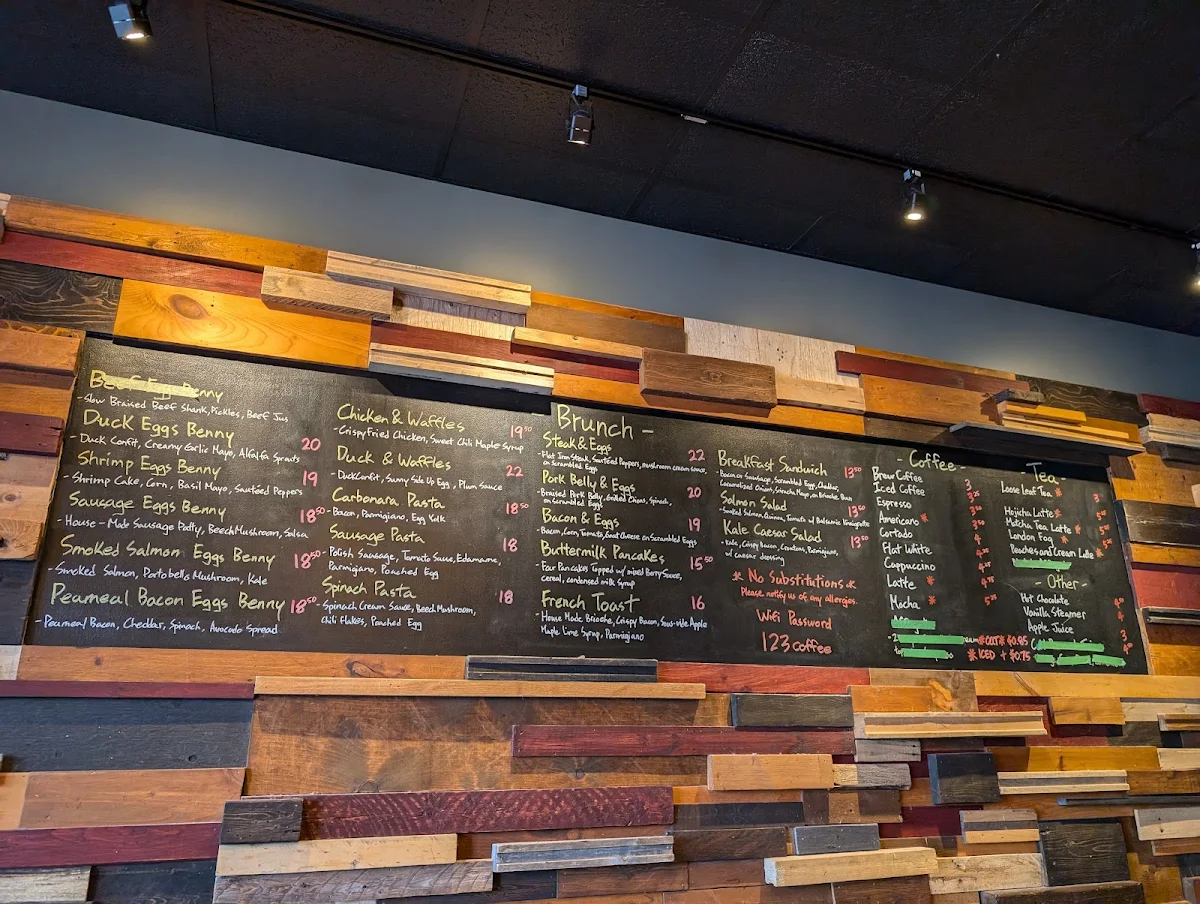 Menu, Alchemy Coffee