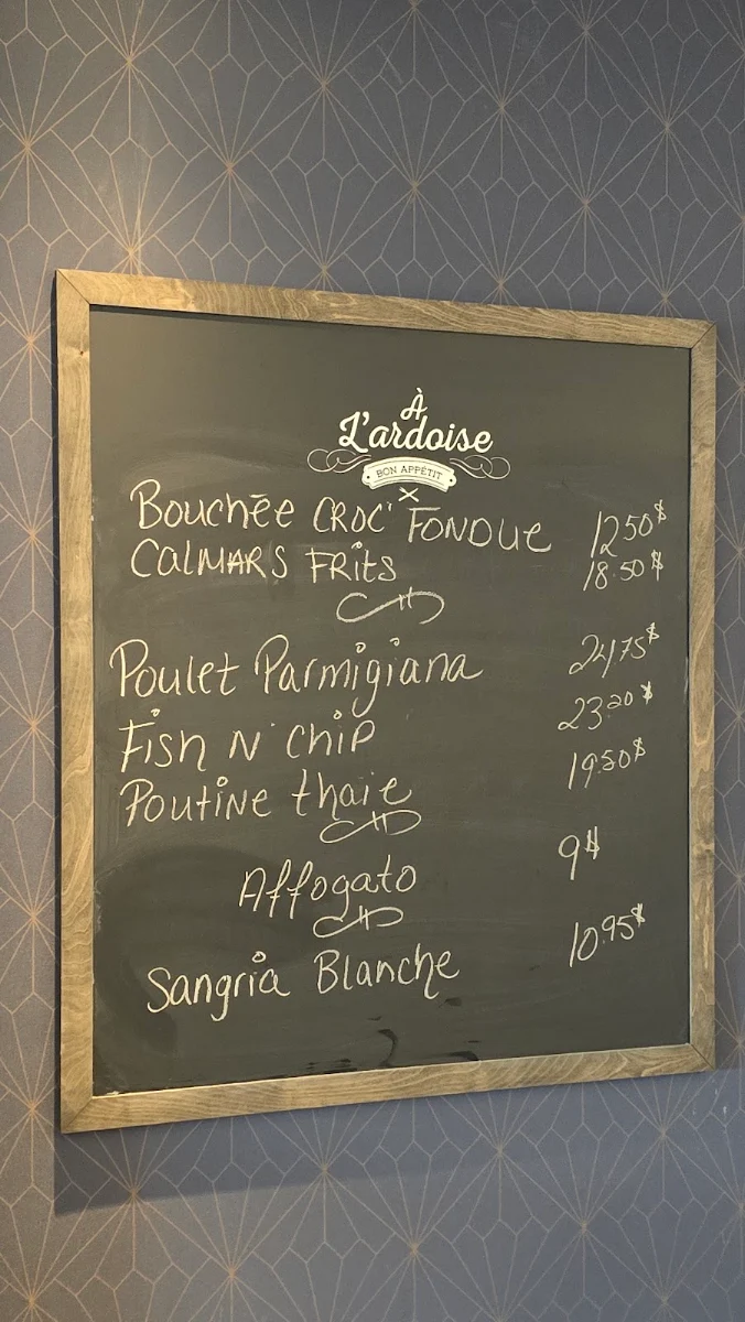 Menu, Rôtisserie St-Hubert