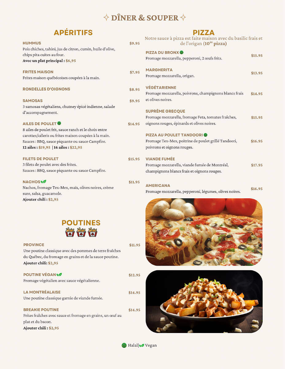 Menu, Milton B - Cafétéria urbaine