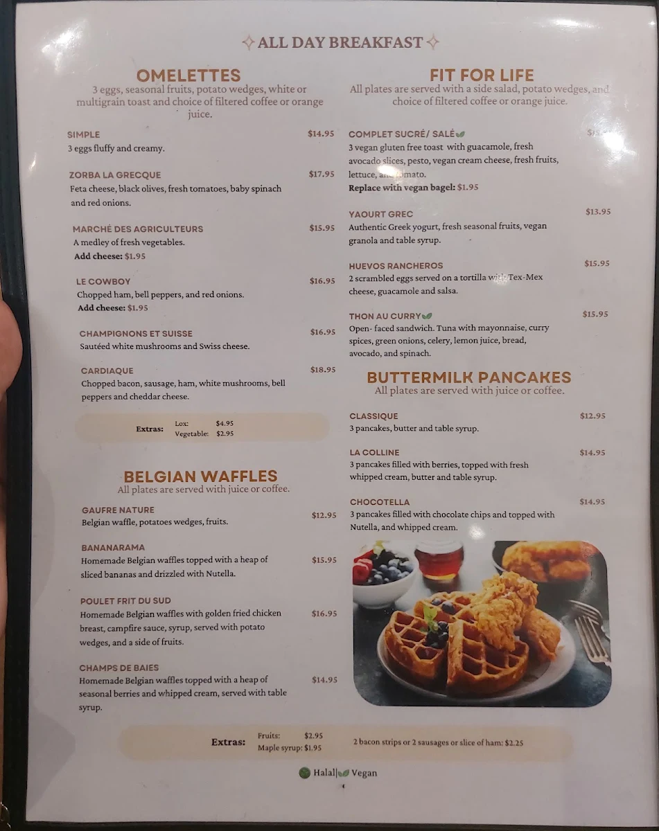 Menu, Milton B - Cafétéria urbaine