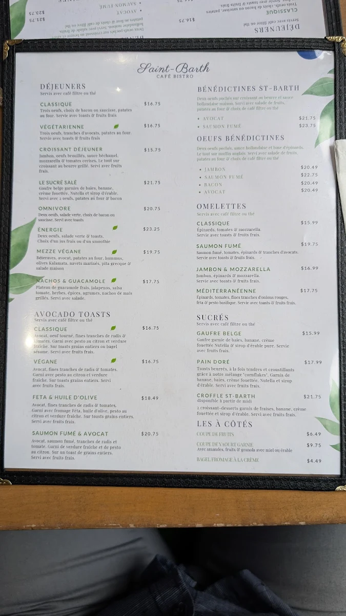 Menu, Milton B - Cafétéria urbaine