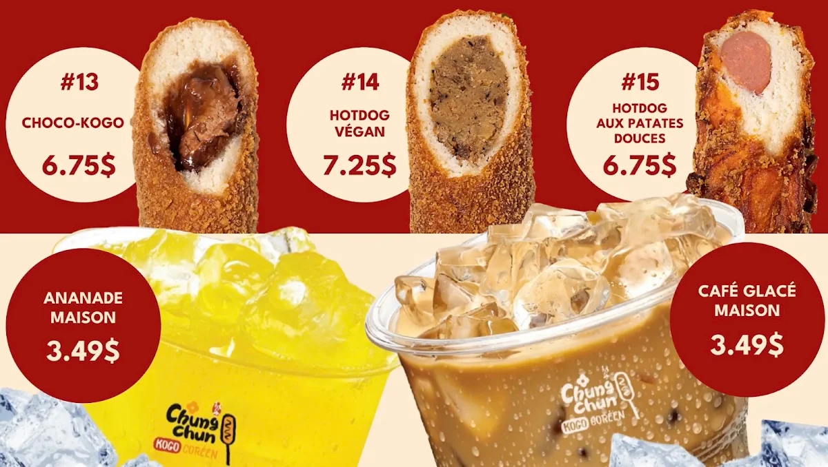 Menu, Chungchun Kogo Coreen