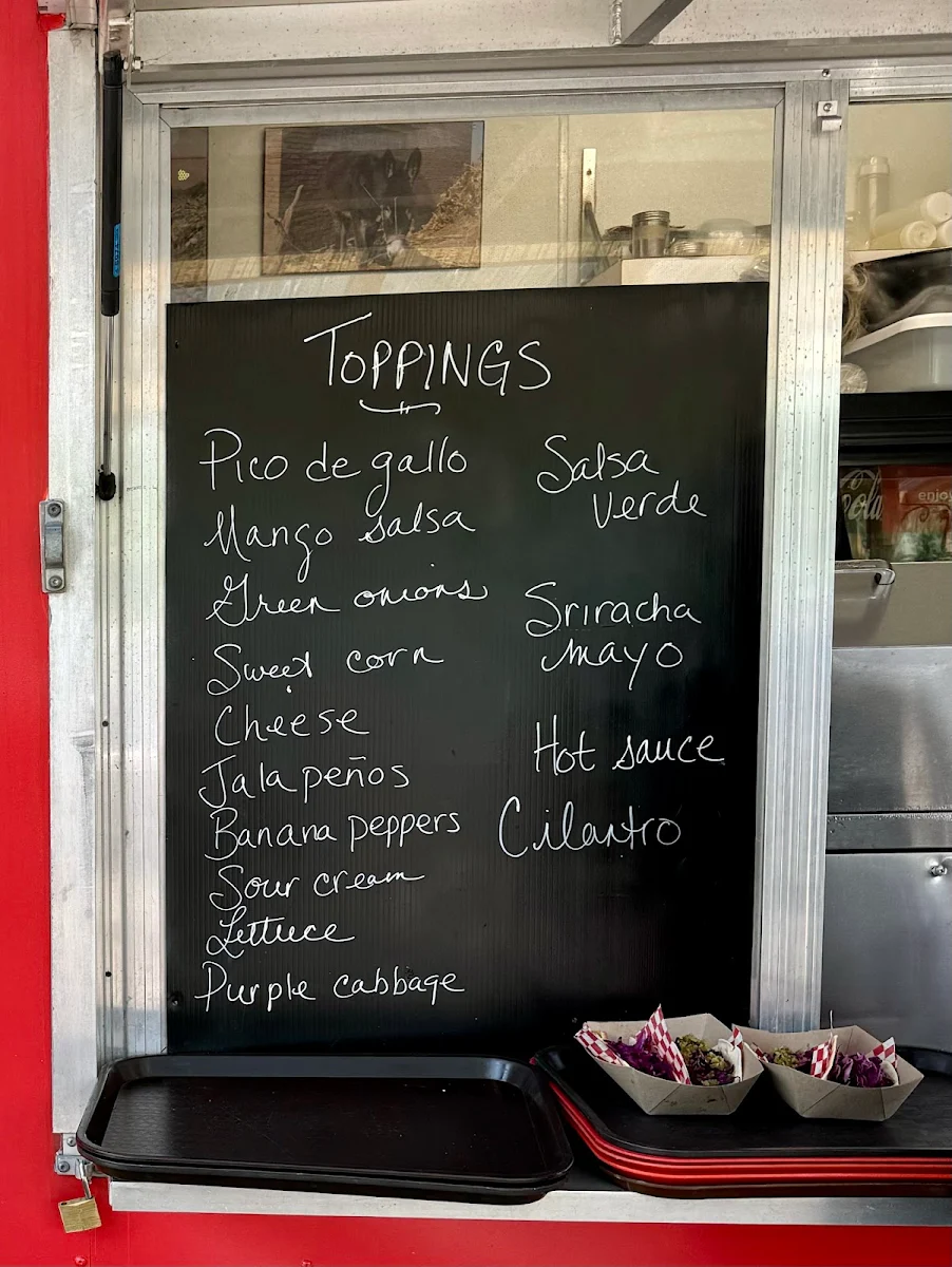 Menu, Taco Stop