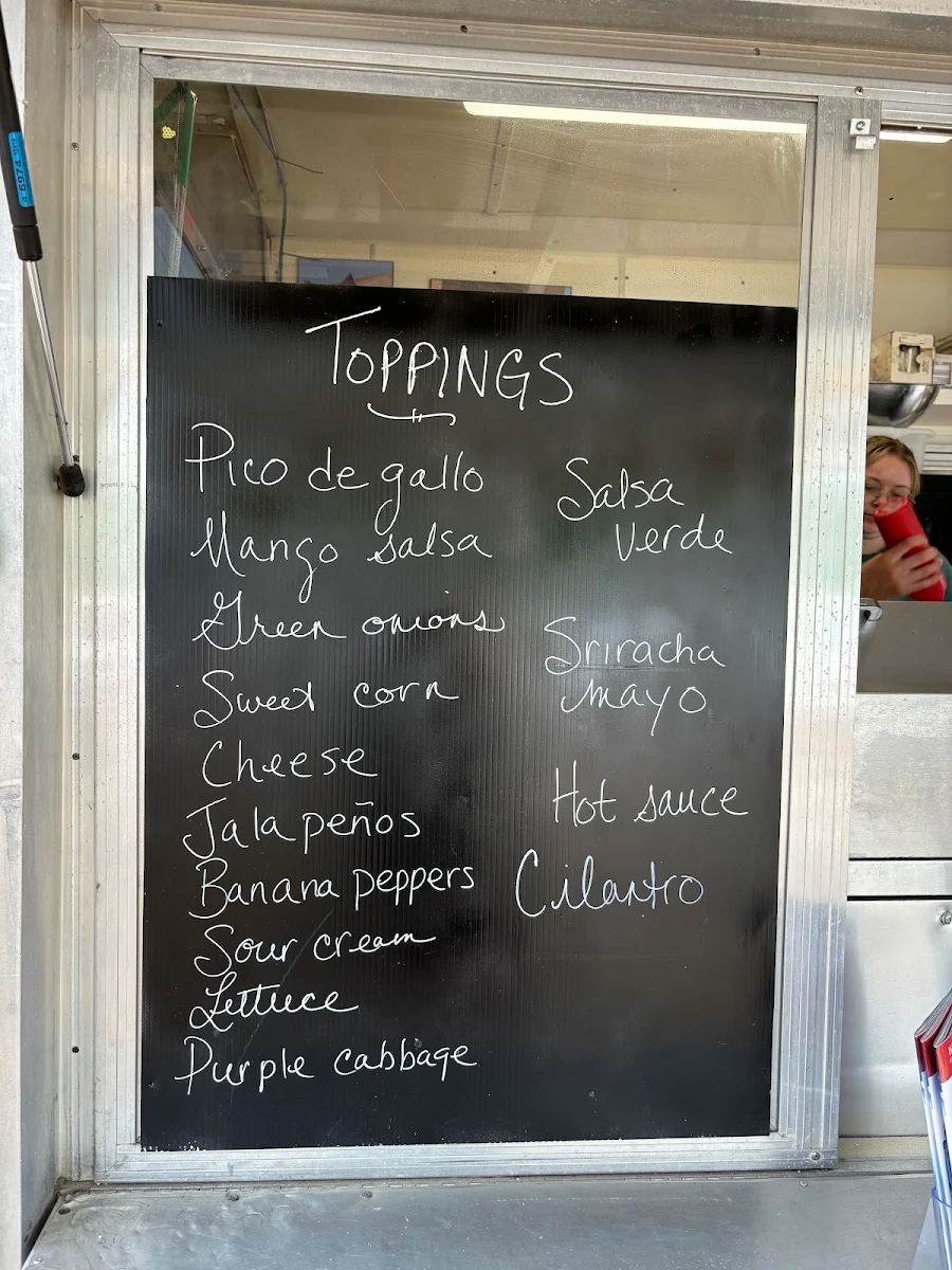 Menu, Taco Stop