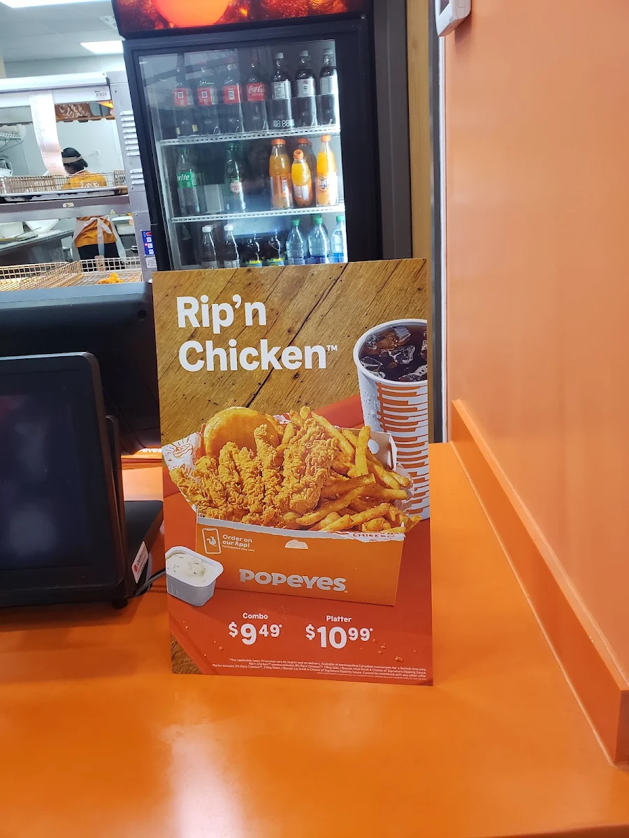 Menu, Popeyes Louisiana Kitchen