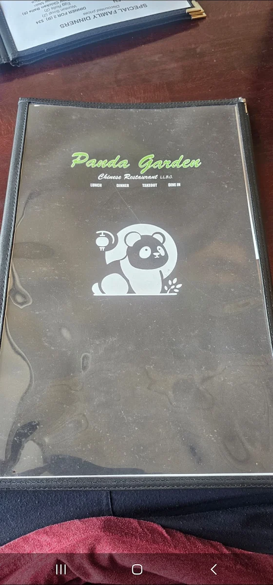 Menu, Panda Garden Owen Sound