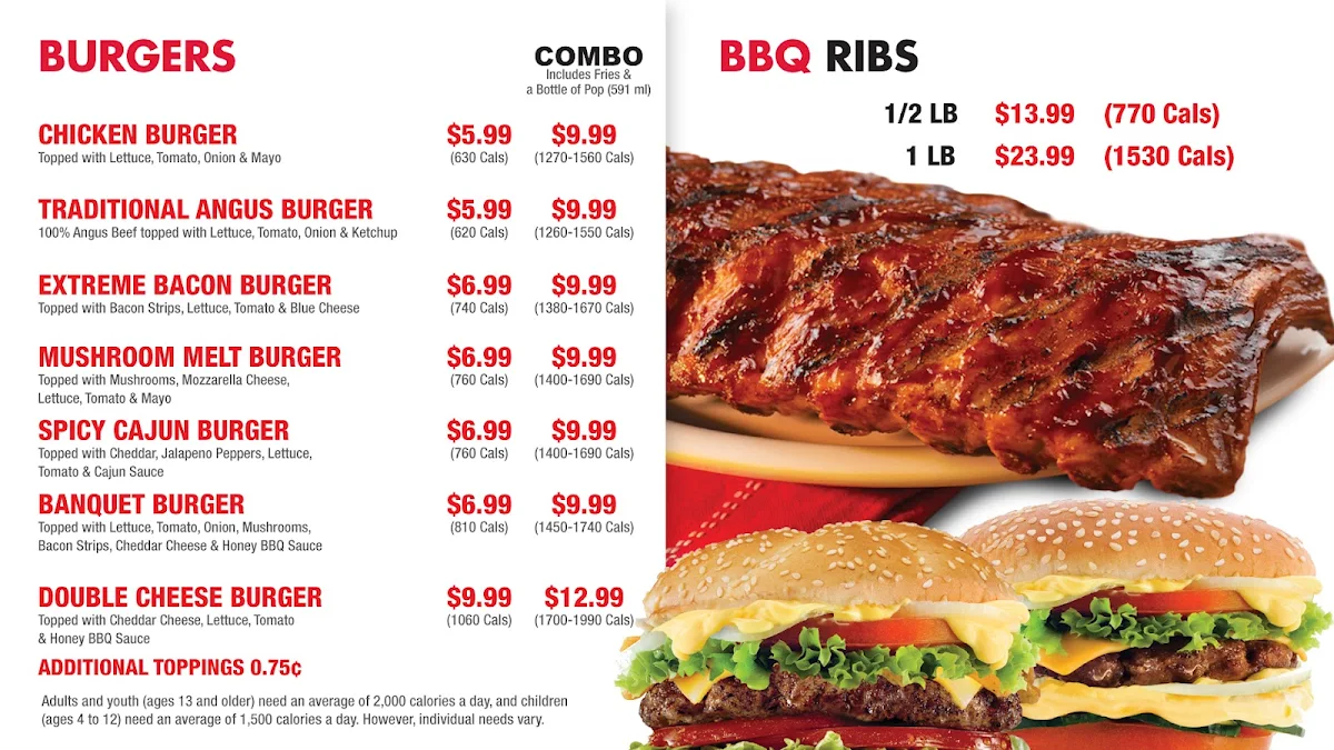 Menu, Gino's Pizza & Wing Machine