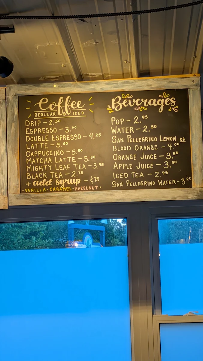 Menu, Lolli & Pops Snack Shack