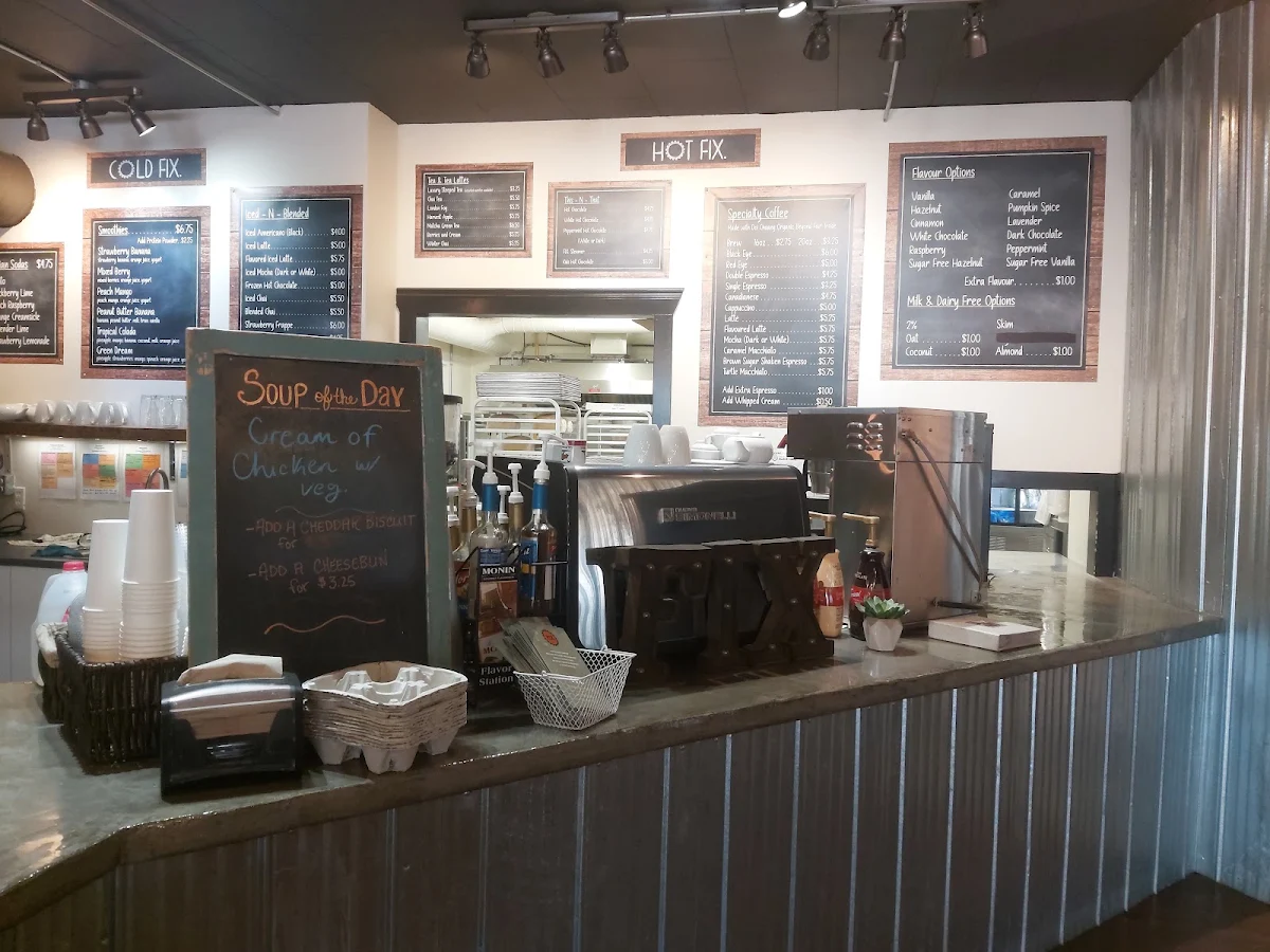 Menu, FIX. Coffee Bar & Bakery
