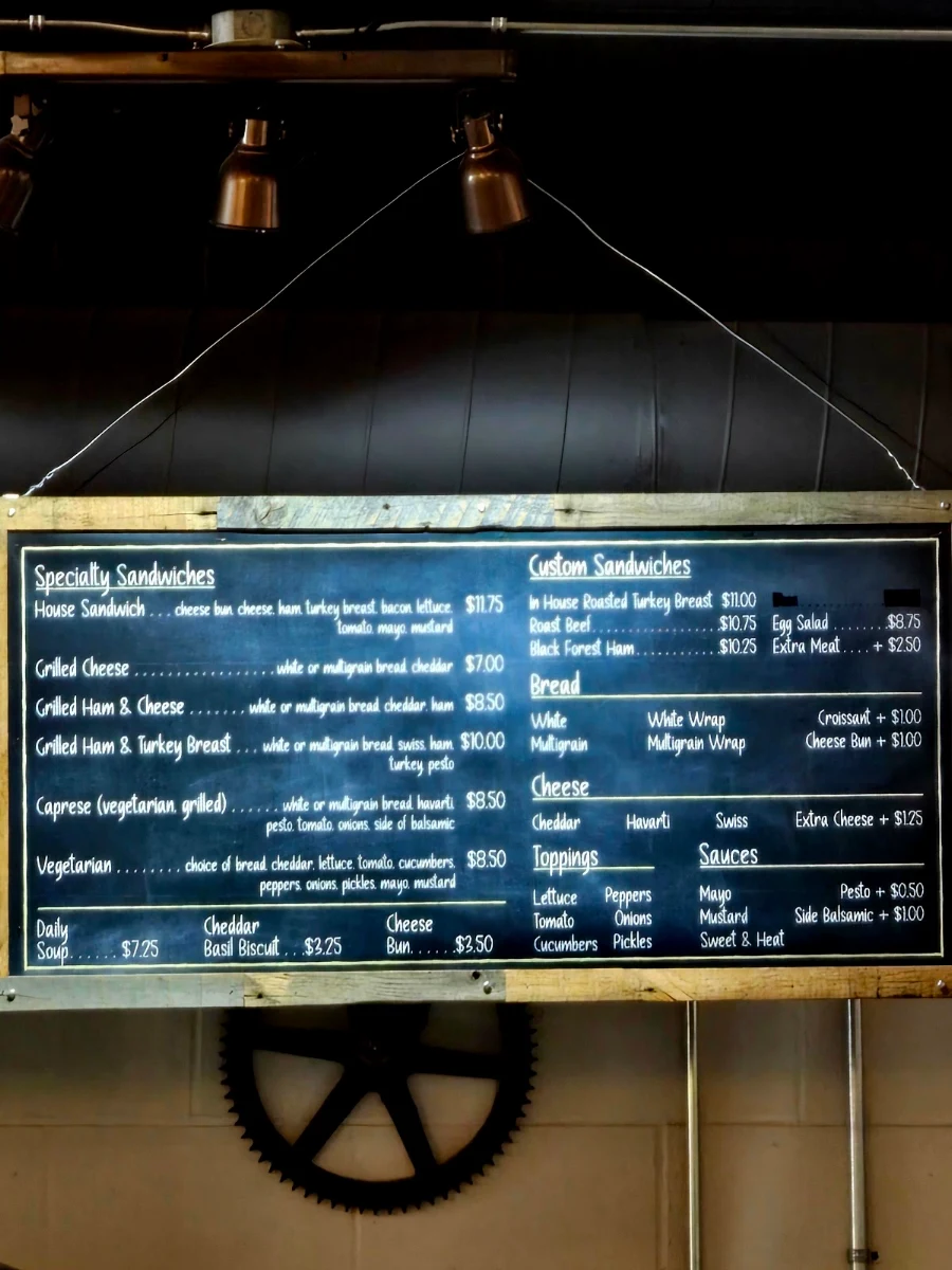 Menu, FIX. Coffee Bar & Bakery