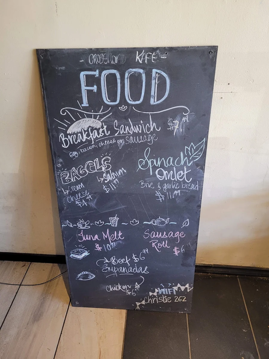 Menu, Crossroad Kafe