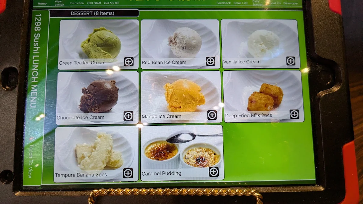 Menu, 1298 Sushi