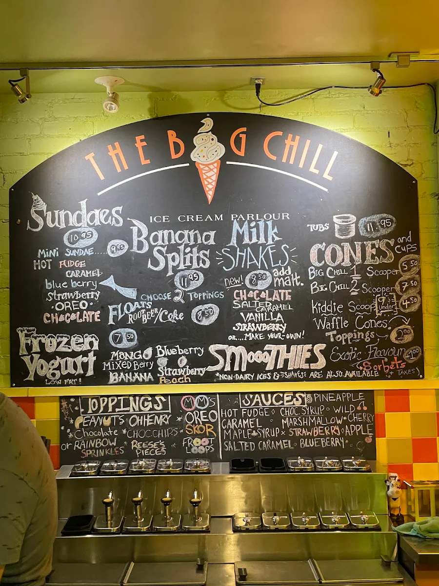 Menu, The Big Chill